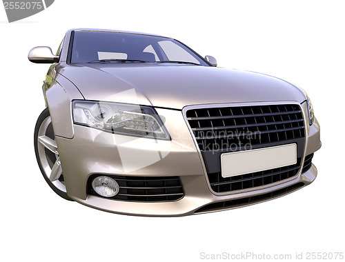 Image of Modern luxury car isolated