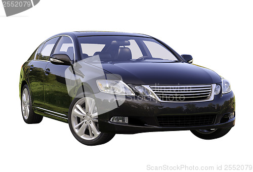 Image of Modern luxury car isolated