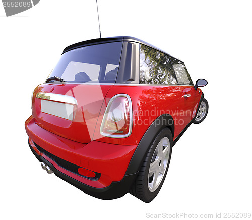 Image of Modern compact car isolated
