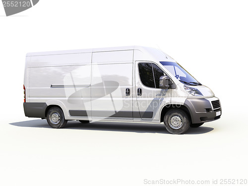 Image of White commercial delivery van