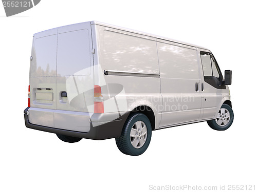 Image of Commercial van isolated