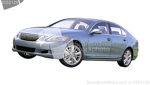 Image of Modern luxury car isolated