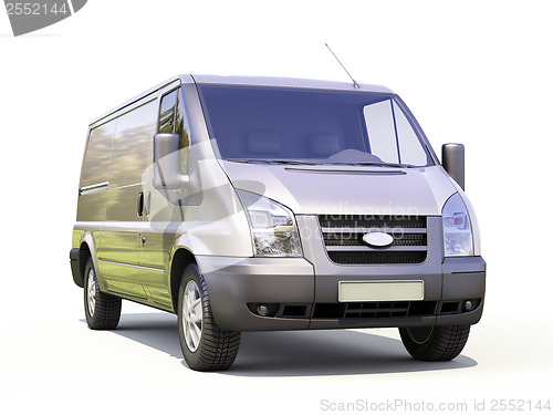 Image of Gray commercial delivery van