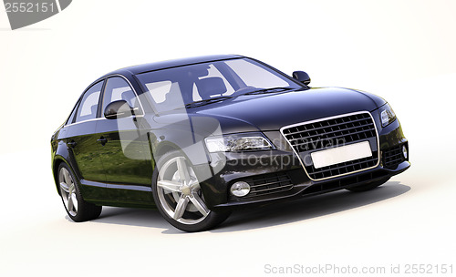 Image of Modern car on a light background