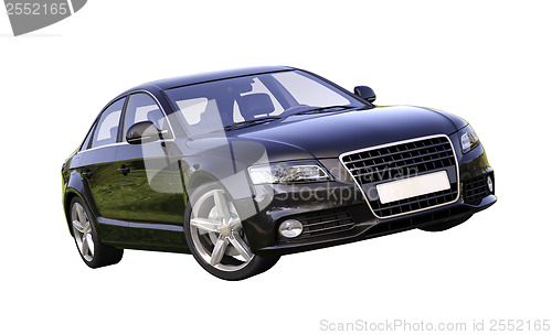 Image of Modern luxury car isolated