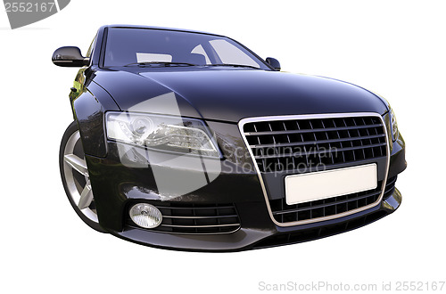 Image of Modern luxury car isolated