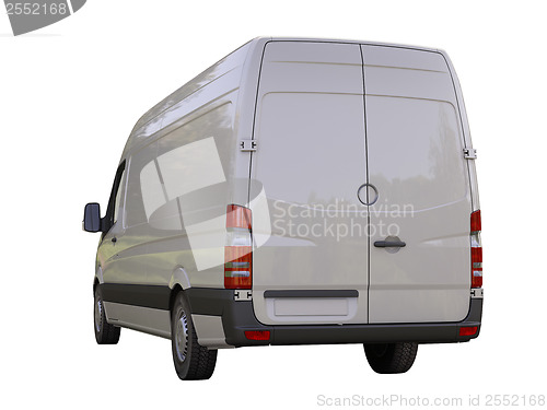 Image of Commercial van isolated