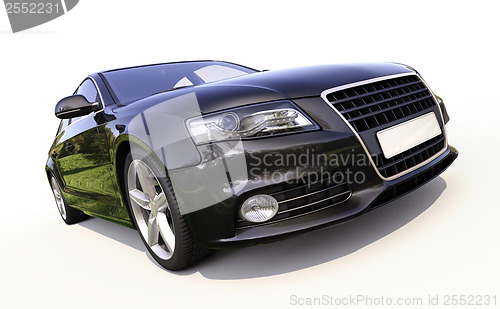 Image of Modern car on a light background