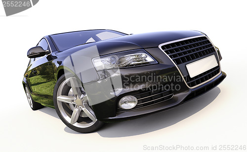 Image of Modern car on a light background