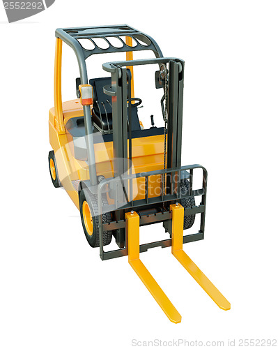 Image of Forklift truck isolated