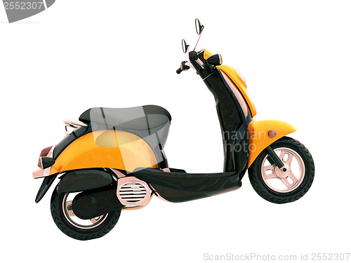 Image of Classic scooter isolated