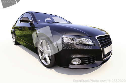 Image of Modern car on a light background