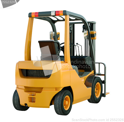 Image of Forklift truck isolated