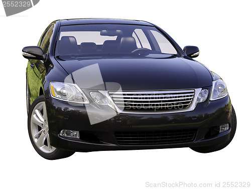 Image of Modern luxury car isolated