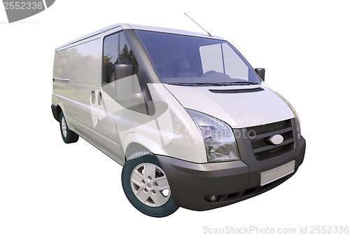 Image of Commercial van isolated