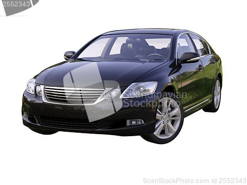 Image of Modern luxury car isolated