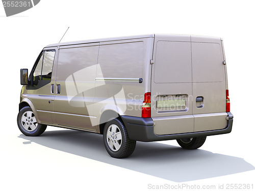 Image of Gray commercial delivery van