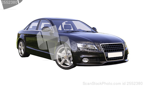 Image of Modern luxury car isolated