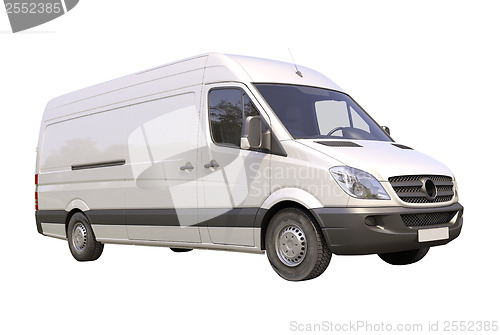 Image of Commercial van isolated