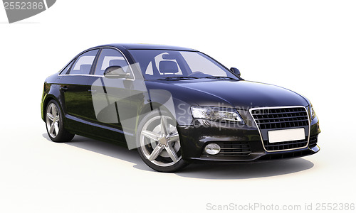 Image of Modern car on a light background