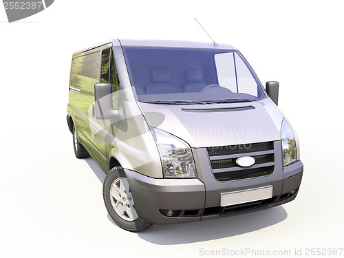 Image of Gray commercial delivery van