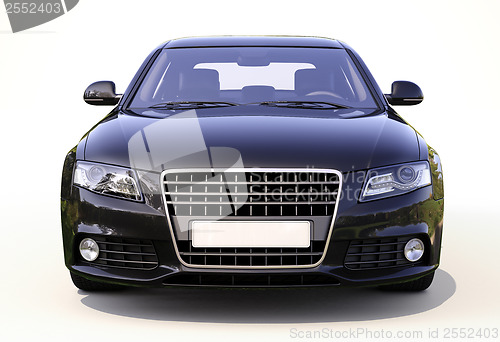 Image of Modern car on a light background