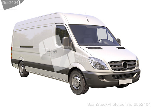 Image of Commercial van isolated