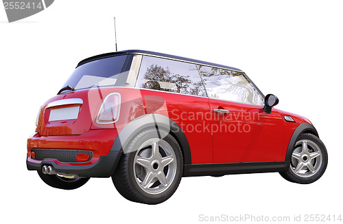 Image of Modern compact car isolated