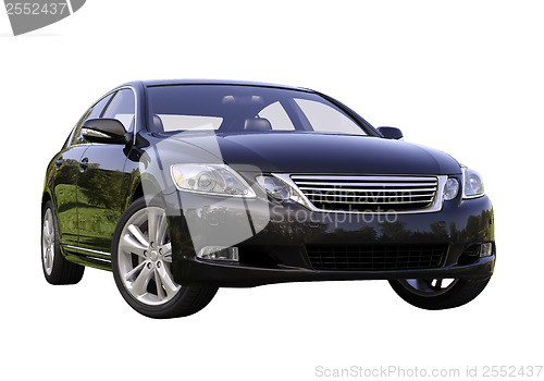 Image of Modern luxury car isolated