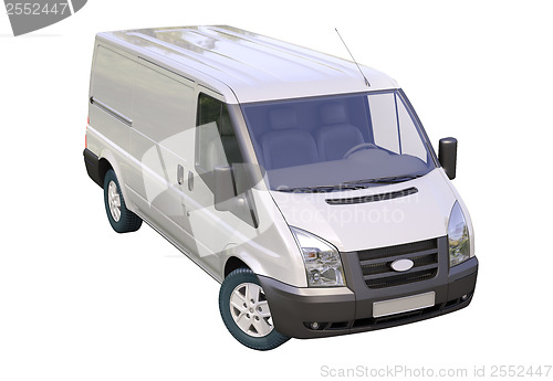 Image of Commercial van isolated