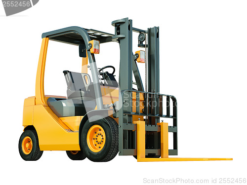 Image of Forklift truck isolated