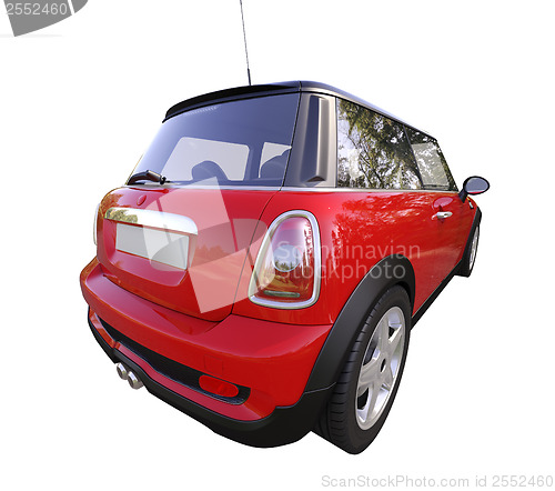 Image of Modern compact car isolated