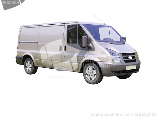 Image of Gray commercial delivery van