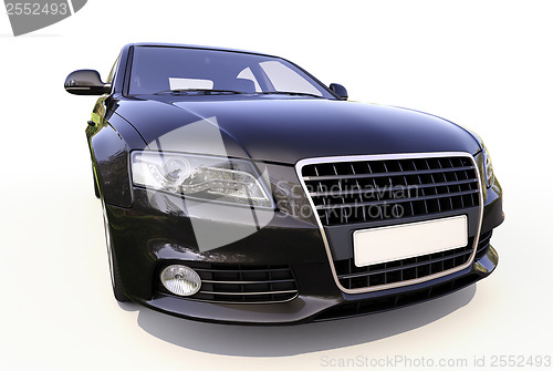 Image of Modern car on a light background