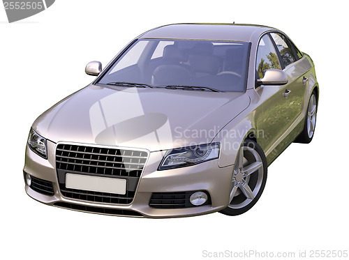 Image of Modern luxury car isolated