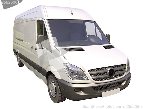 Image of Commercial van isolated