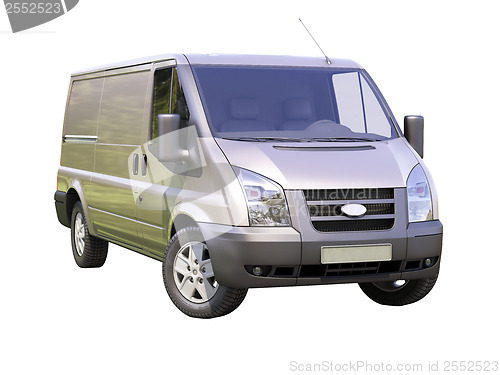 Image of Gray commercial delivery van