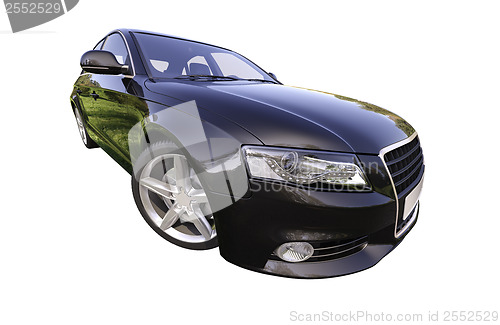 Image of Modern luxury car isolated