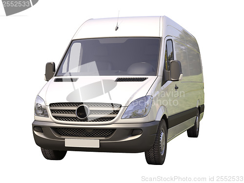 Image of Commercial van isolated