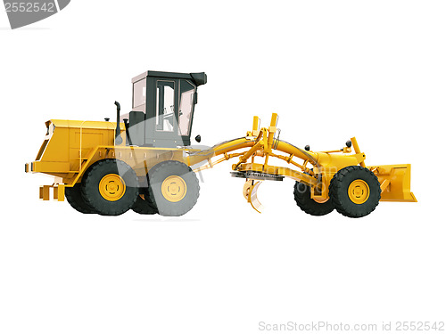 Image of Modern grader isolated