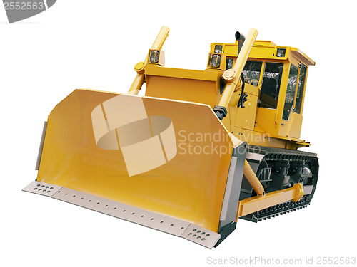 Image of Heavy crawler bulldozer  isolated 