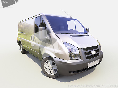 Image of Gray commercial delivery van