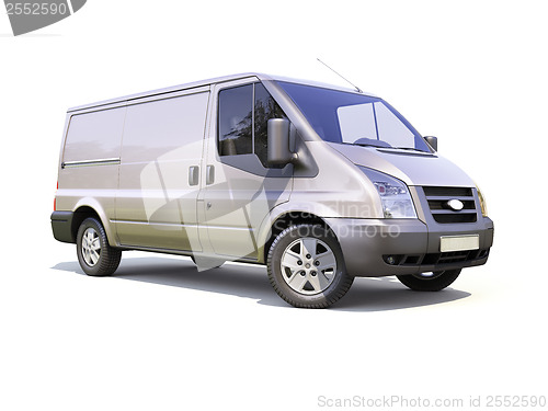 Image of Gray commercial delivery van