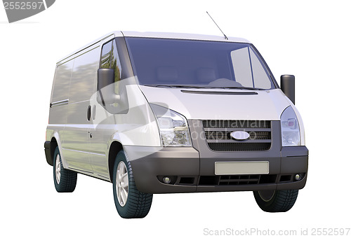 Image of Commercial van isolated