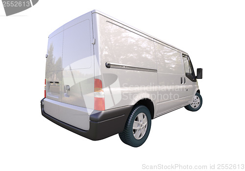 Image of Commercial van isolated