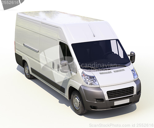 Image of White commercial delivery van