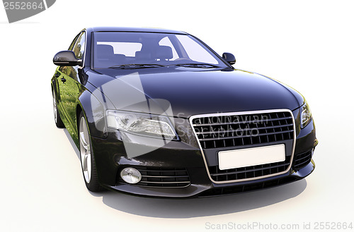 Image of Modern car on a light background