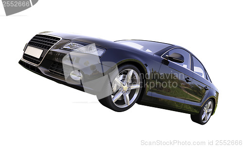 Image of Modern luxury car isolated