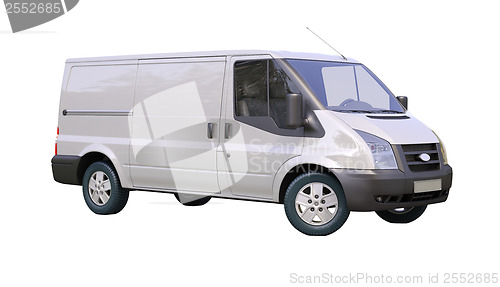 Image of Commercial van isolated