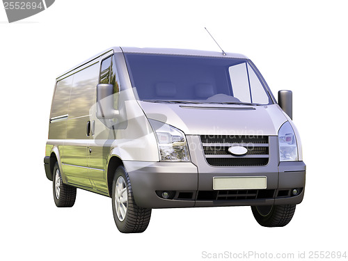 Image of Gray commercial delivery van